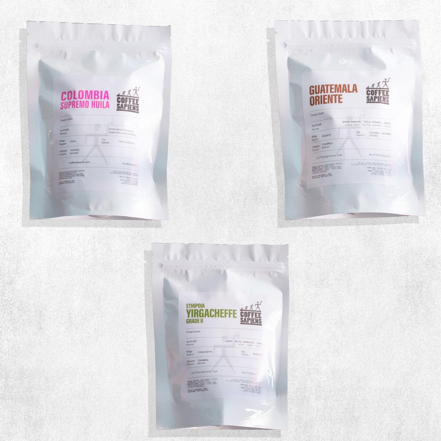 CLASSIC DISCOVERY SET: COLOMBIA, YIRGACHEFFE AND GUATEMALA